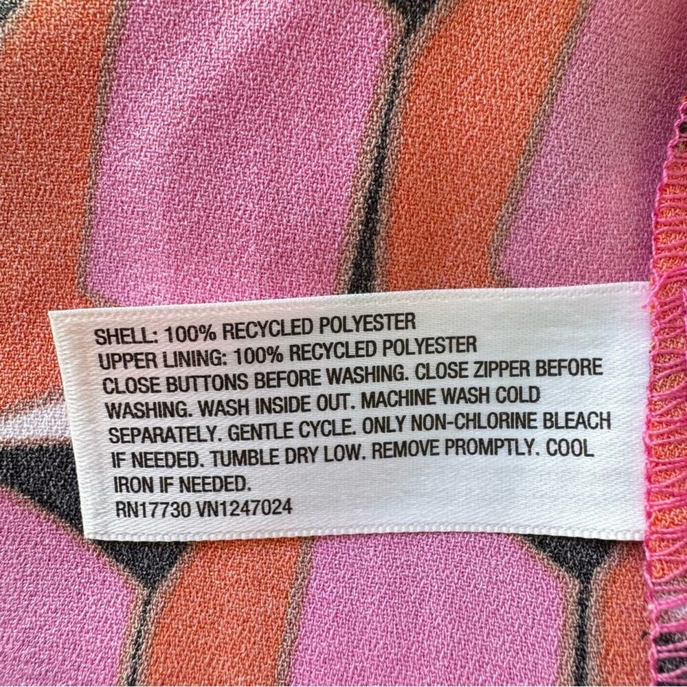 DVF Diane Von Furstenberg x Target 90s Shift Pink Modern Geo Mini Dress - Picture 8 of 9